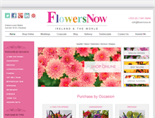 Tablet Screenshot of flowersnow.ie